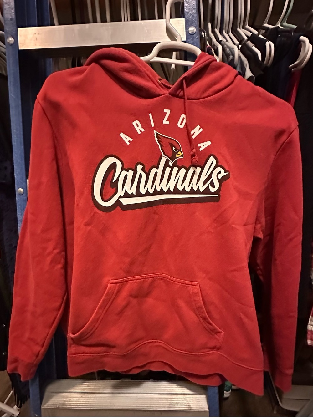NFL Red Team Apparel Hoodie with Logo Tag